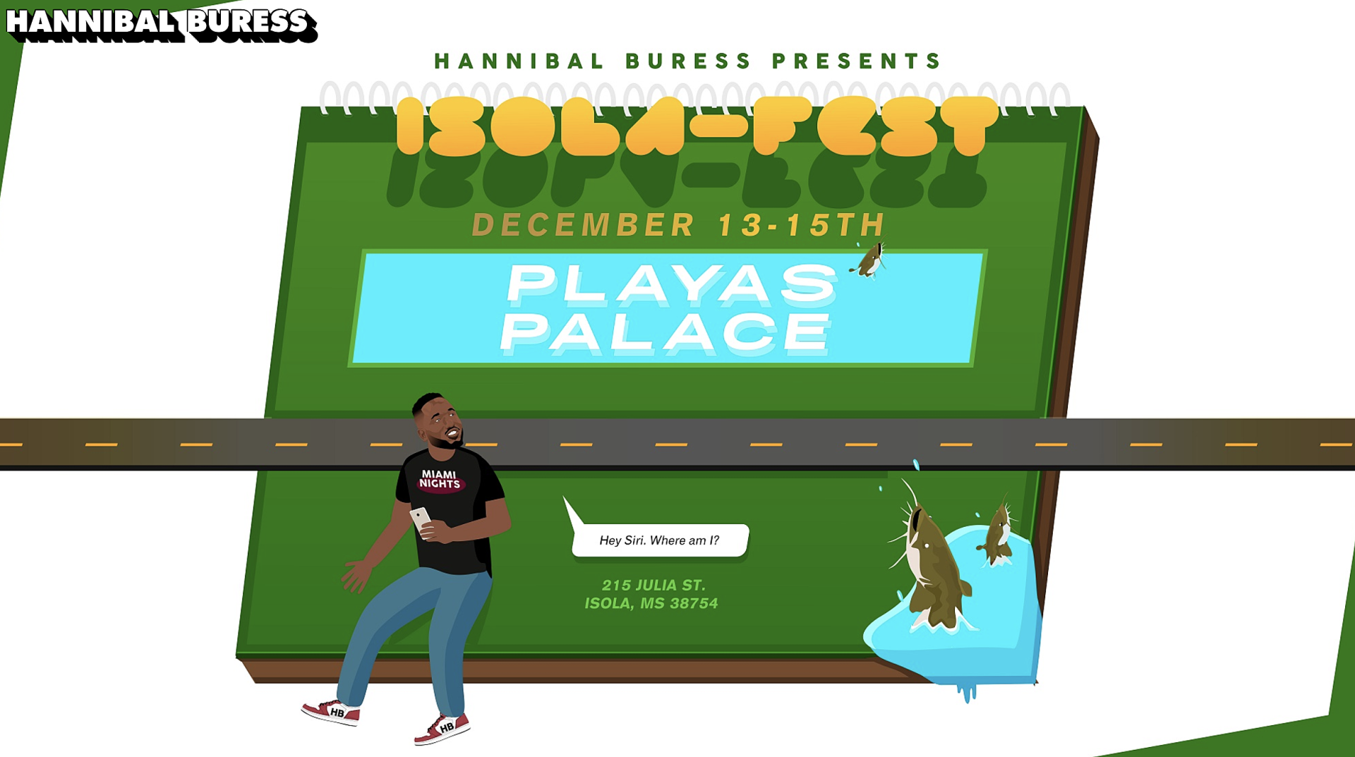 Hannibal Buress throwing Isola Fest w/ Flying Lotus, T-Pain, Open Mike Eagle & more