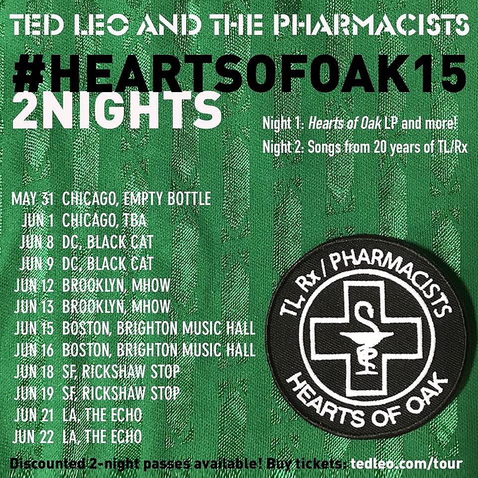 Ted Leo & The Pharmacists going on ‘Hearts of Oak’ 15th anniversary tour