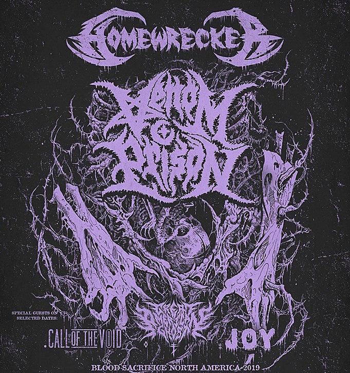 Homewrecker, Venom Prison, Call of the Void touring together