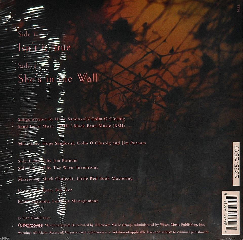 Tendril Tales is Hope Sandoval of Mazzy Star’s label; website launches, RSD release already on eBay