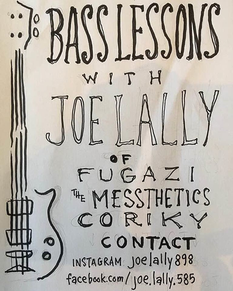 Fugazi’s Joe Lally giving bass lessons online