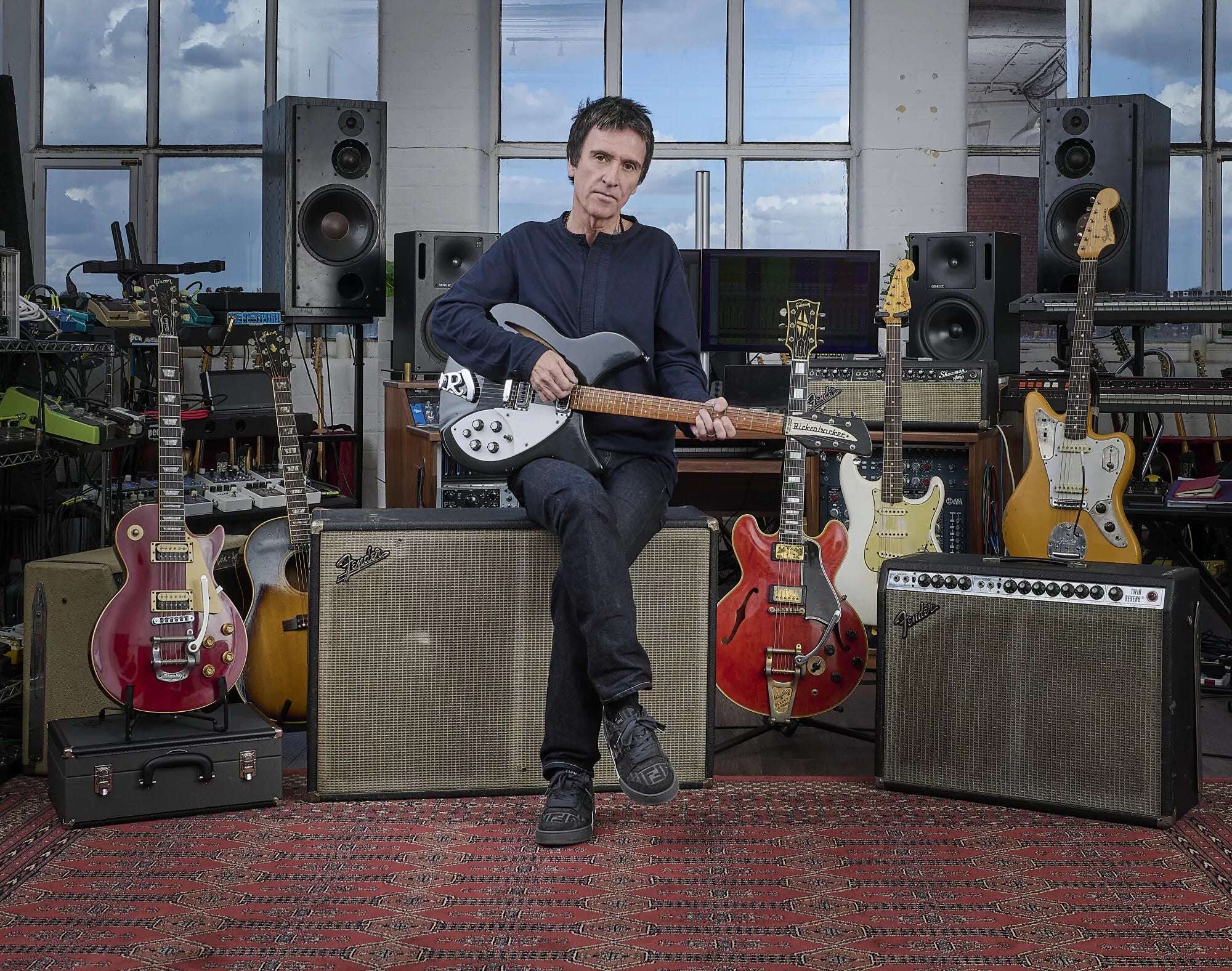 Johnny Marr auctioning off nearly 100 of his guitars; collection on display at Christie’s NY this week