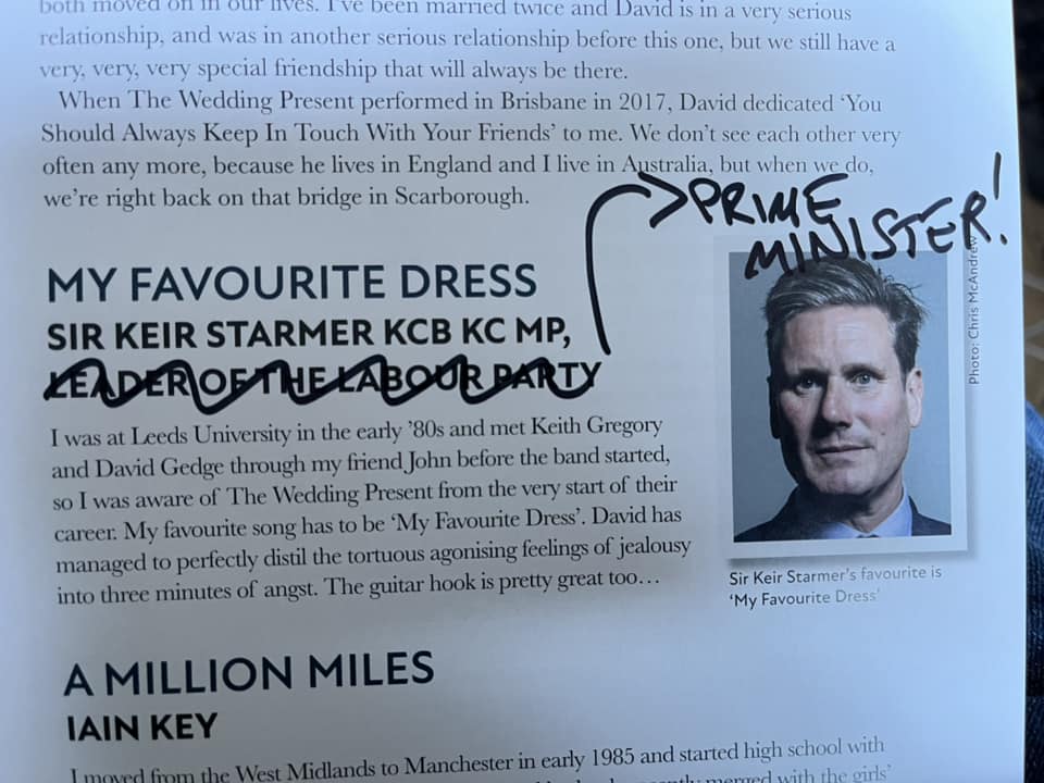 New British Prime Minister Keir Starmer is an indie fan whose favorite groups include The Smiths and The Wedding Present