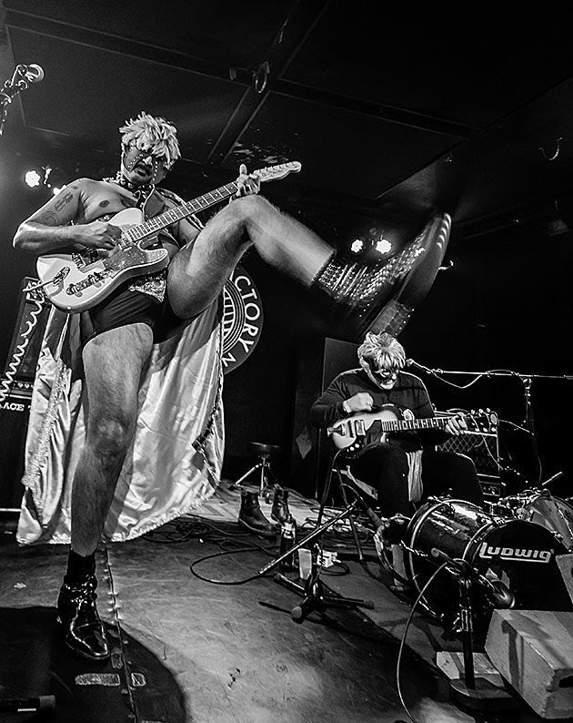 King Khan & BBQ Show and Milk Lines played two shows at Knitting Factory (pics from night 2 w/ OCDPP)