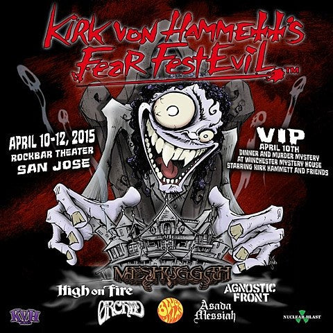 Kirk Hammett’s Fear FestEvil returning w/ Meshuggah, High on Fire, Orchid, Agnostic Front & more (lineup)