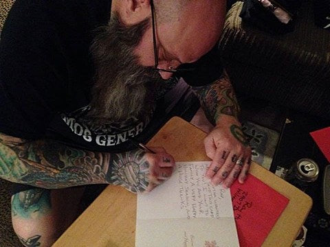 Crowbar’s Kirk Windstein will personalize a holiday card for you ++ metal nutcrackers, Metallica bibs & more metal gifts