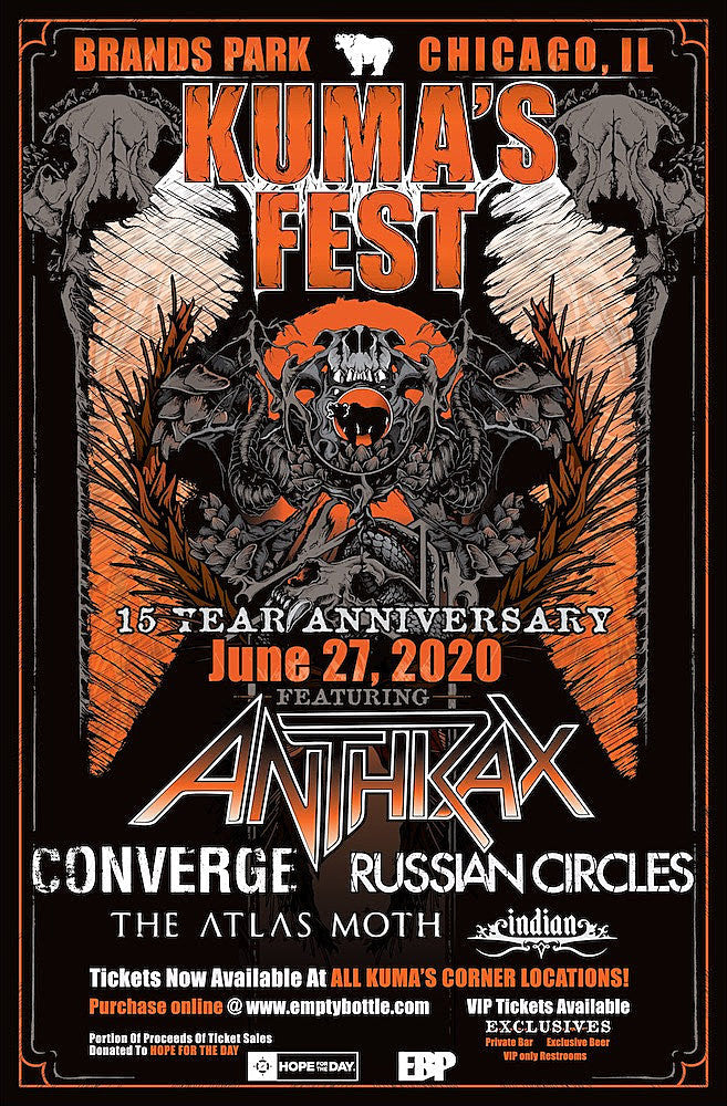Anthrax, Converge & more playing Kuma’s 15th anniversary fest in Chicago