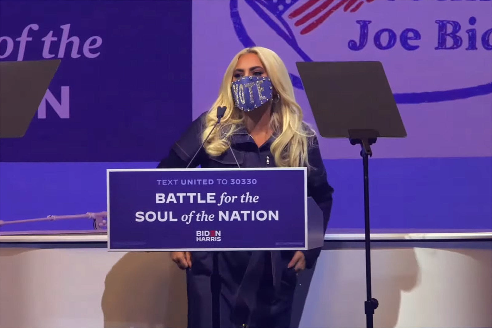 watch Lady Gaga blast Trump & perform at Joe Biden rally in Pittsburgh