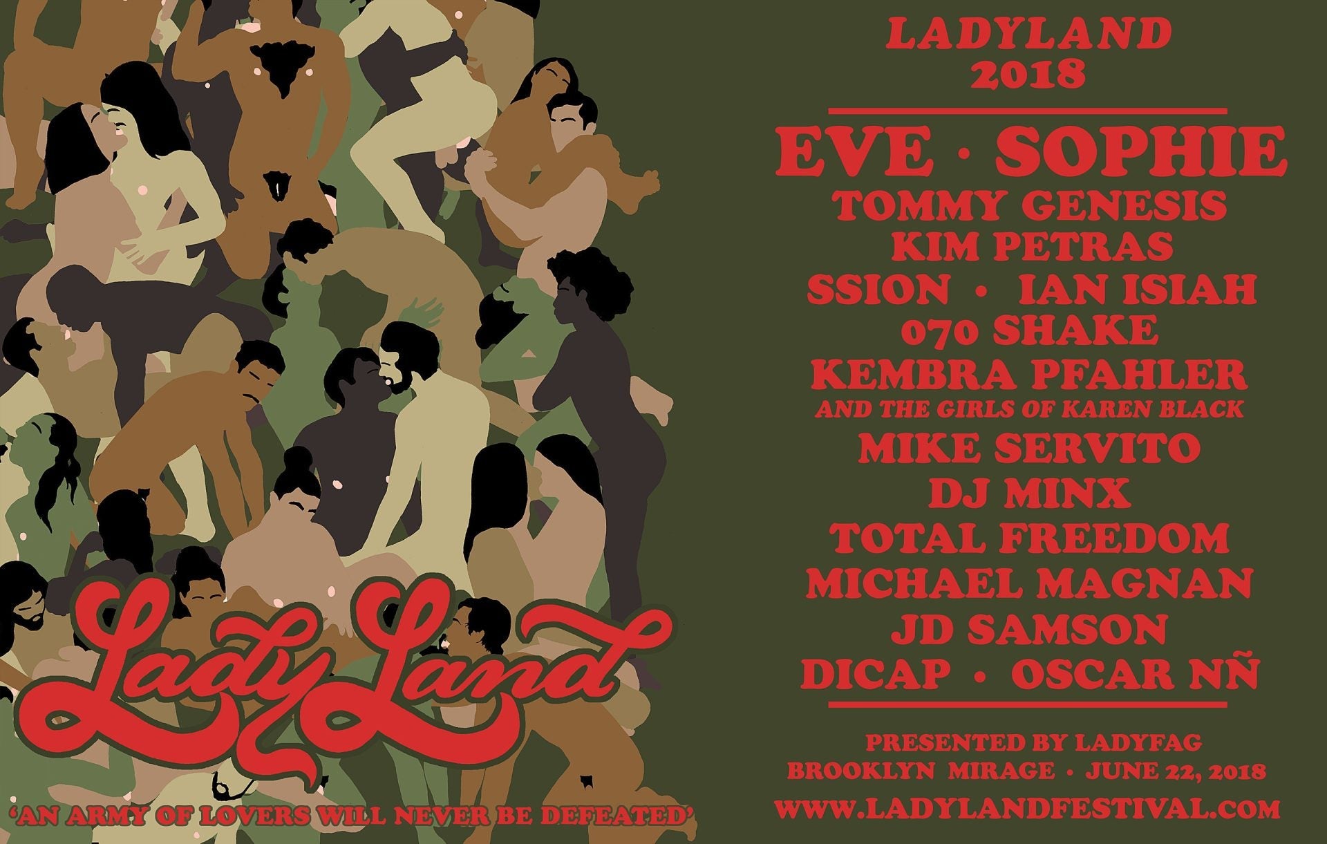 Ladyfag throwing NYC music fest w/ Eve, SOPHIE, SSION, Kembra Pfahler & more