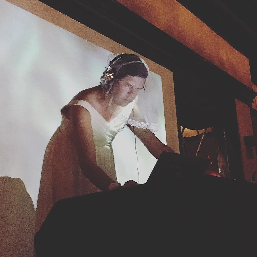 Liars share “Cred Woes” video; Angus Andrew DJ’d Brooklyn Bazaar in a wedding dress