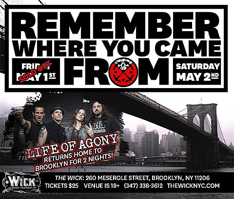Life of Agony sold out their Brooklyn show, add 2nd night