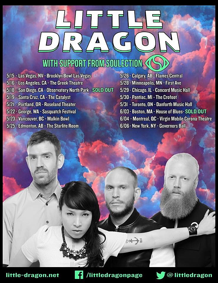 Little Dragon remixed by Chet Faker, touring from Las Vegas to NY (win tix to Governors Ball!)