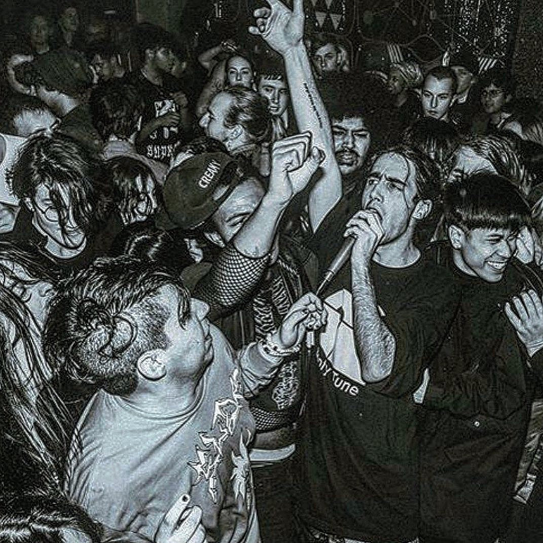 Machine Girl playing release show at Vitus w/ .gif from god before Code Orange tour