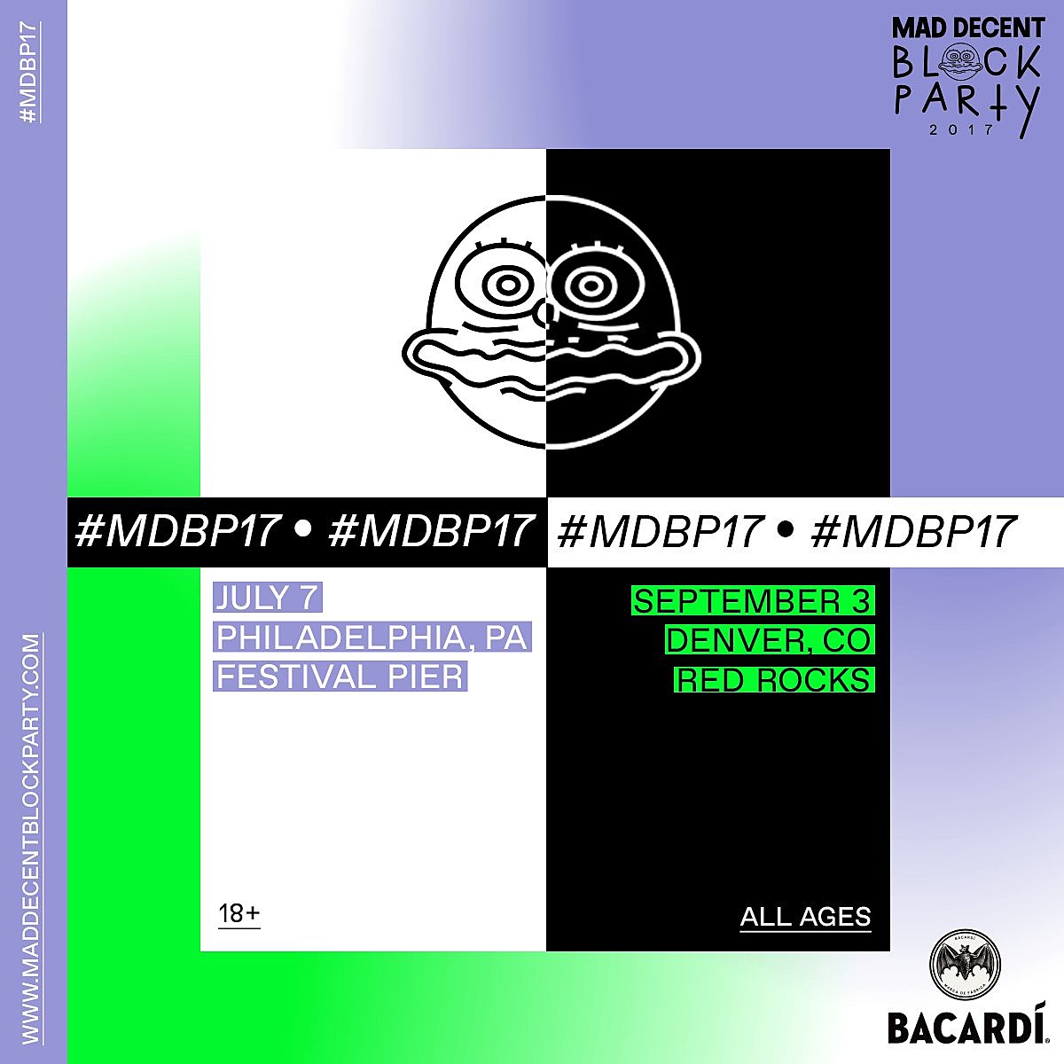 2017 Mad Decent Block Parties happening in Philly and Red Rocks