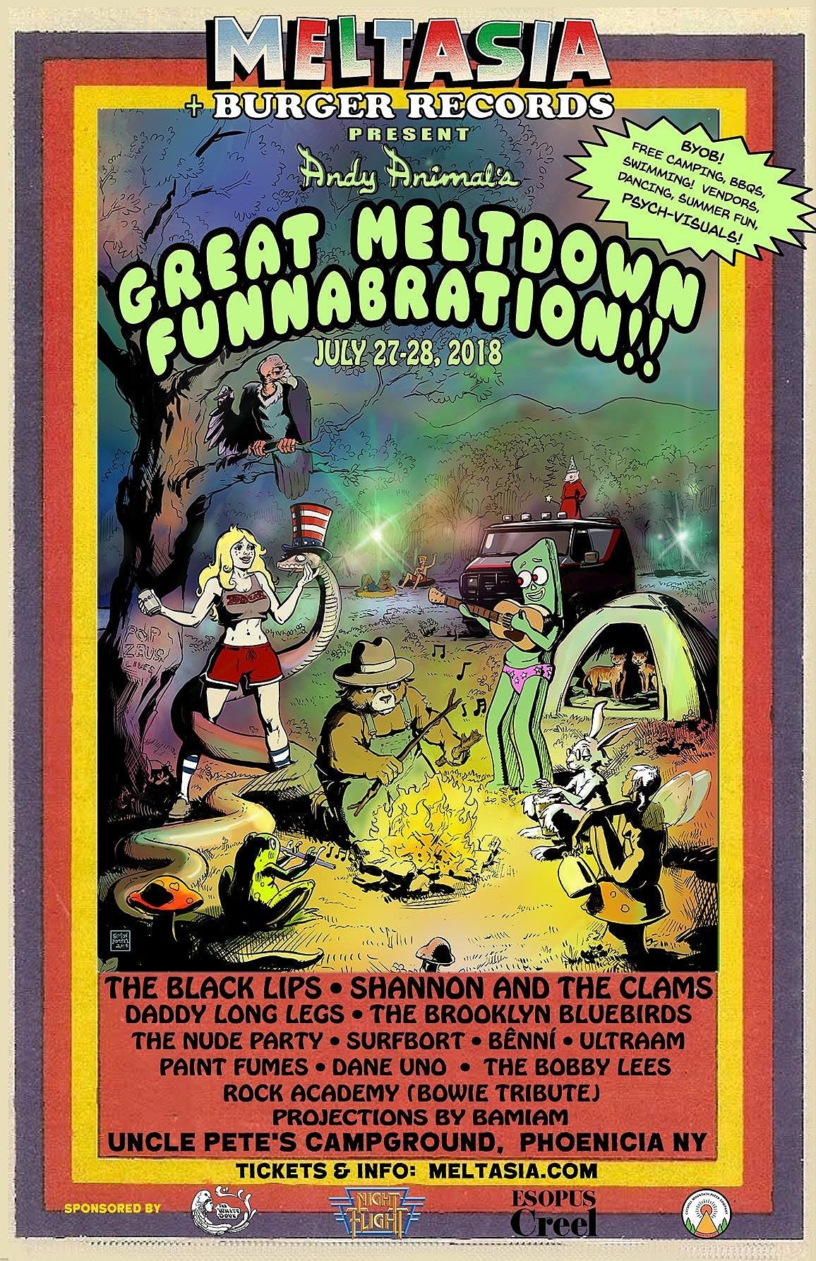Meltasia throwing summer Catskills fest w/ The Black Lips, Shannon & The Clams, more