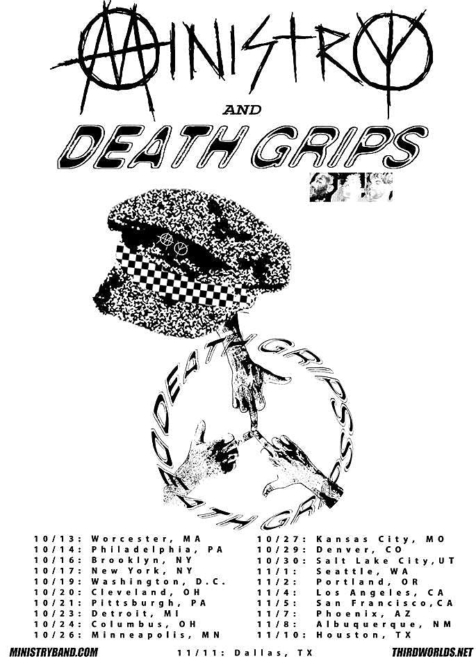 Ministry & Death Grips touring together (BV presale for all dates)