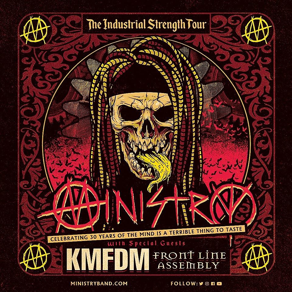 Tix for Ministry’s “Industrial Strength” tour with KMFDM & Front Line Assembly on sale