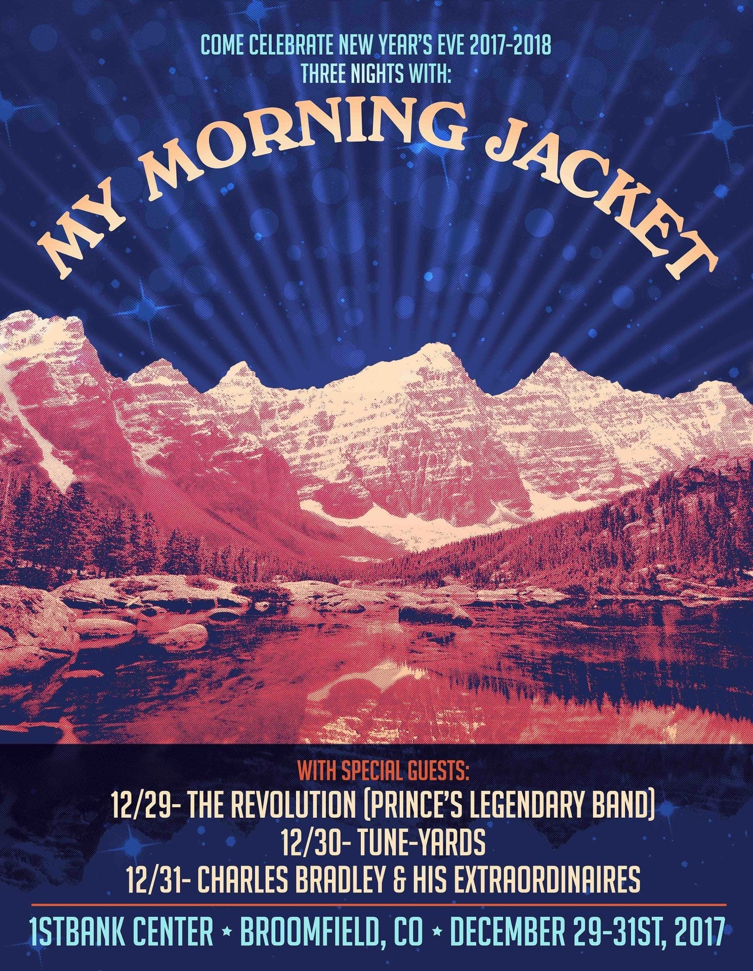 My Morning Jacket doing New Year’s run with The Revolution, tUnE-yArDs, Charles Bradley