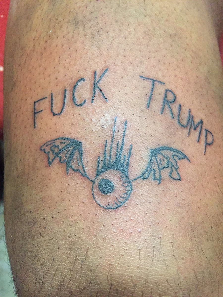 Mykki Blanco gets “FUCK TRUMP” tattoo