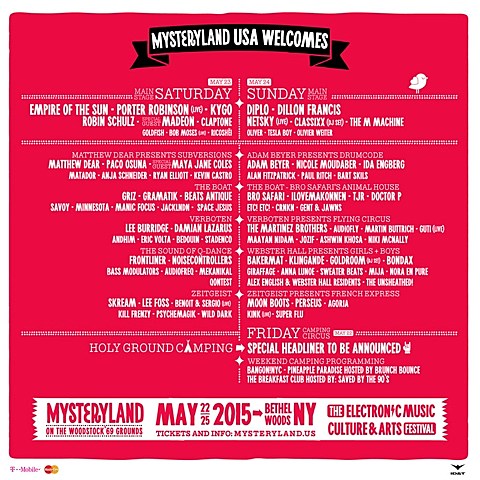 Mysteryland returning to Woodstock w/ Diplo, Matthew Dear, Skream, Classixx, more; Giraffage playing NYC this week