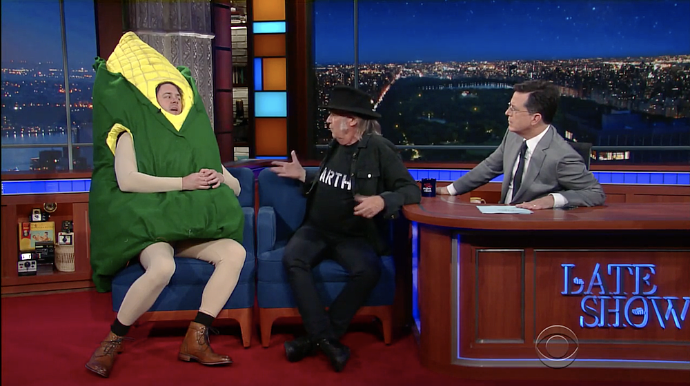Neil Young clarifies his position on Trump’s use of “Rockin’ in the Free World” on ‘Colbert’ (watch)