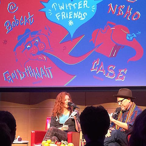 Neko Case played The Apollo (setlist), talked with Bobcat Goldthwait at The Green Space (video)