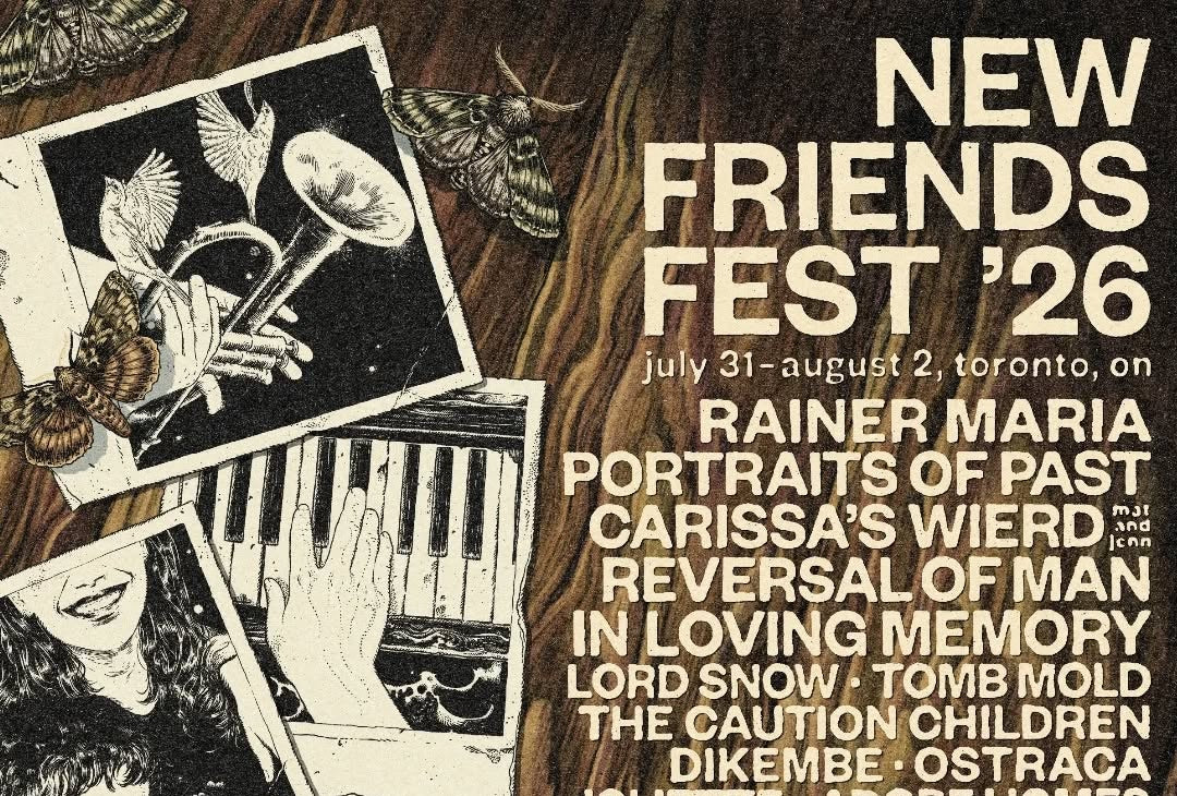 New Friends Fest ‘26 daily lineups: Carissa’s Wierd, Portraits of Past, Reversal of Man, Rainer Maria & more