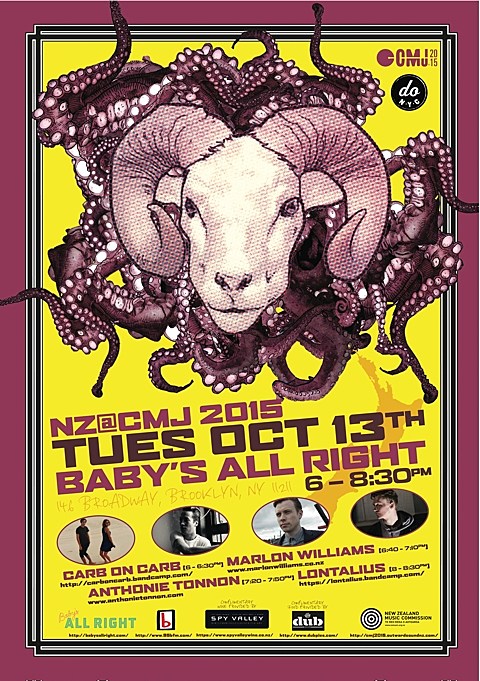 New Zealand @ CMJ 2015 lineup & RSVP
