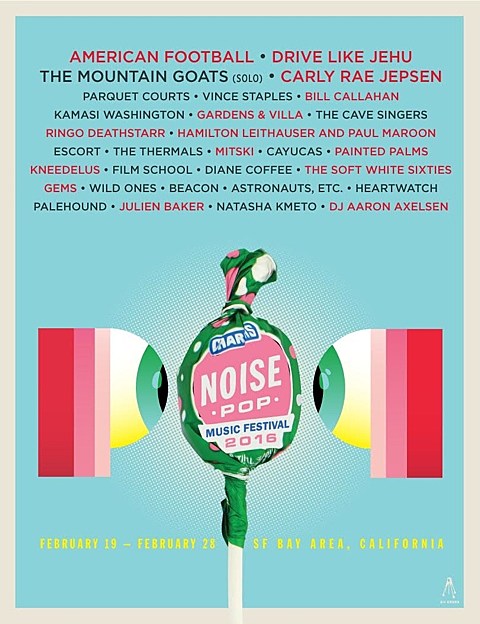 Noise Pop Festival 2016 lineup (American Football, Drive Like Jehu, Parquet Courts, Vince Staples, John Darnielle & more)