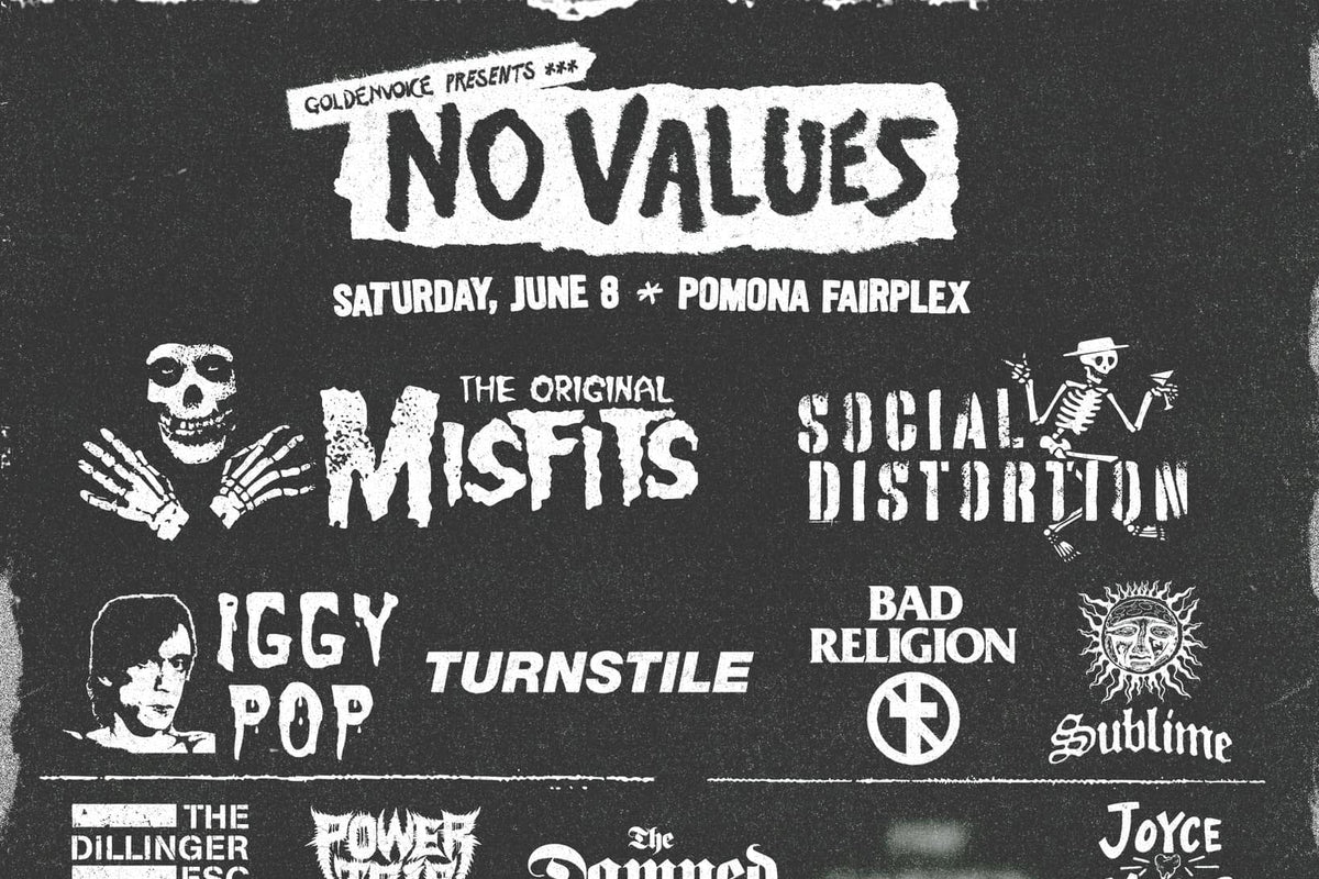 No Values 2024 lineup (Misfits, Turnstile, Dillinger Escape Plan, Power Trip, Iggy Pop, more)