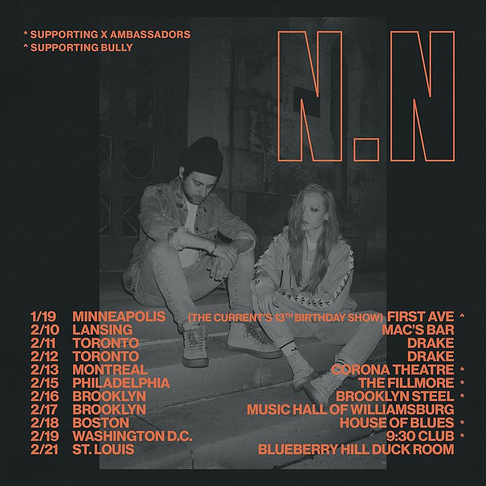 Now, Now touring with X Ambassadors, playing NYC headline show w/ Mothers