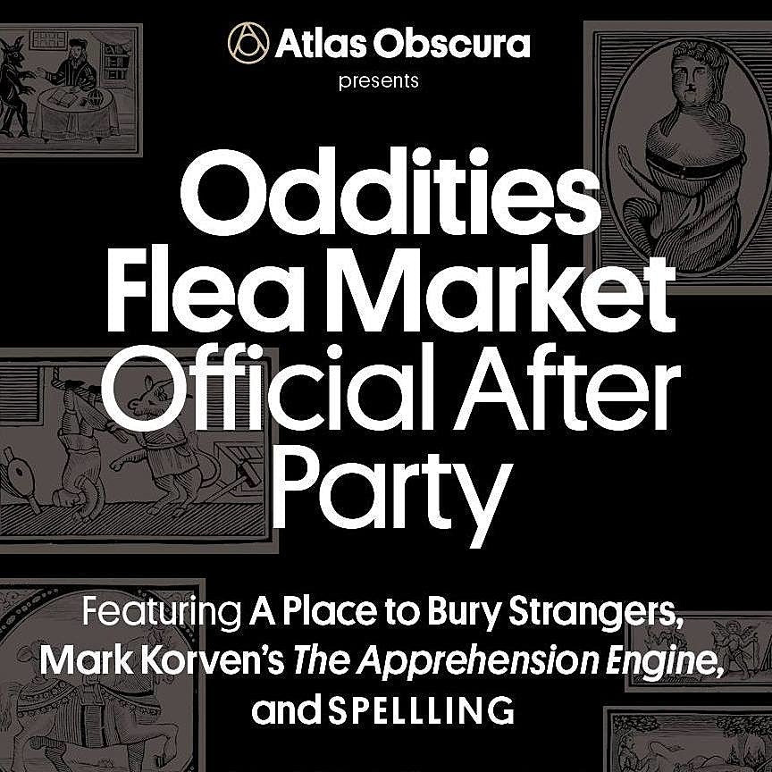 A Place to Bury Strangers, SPELLLING & more playing Oddities flea market party