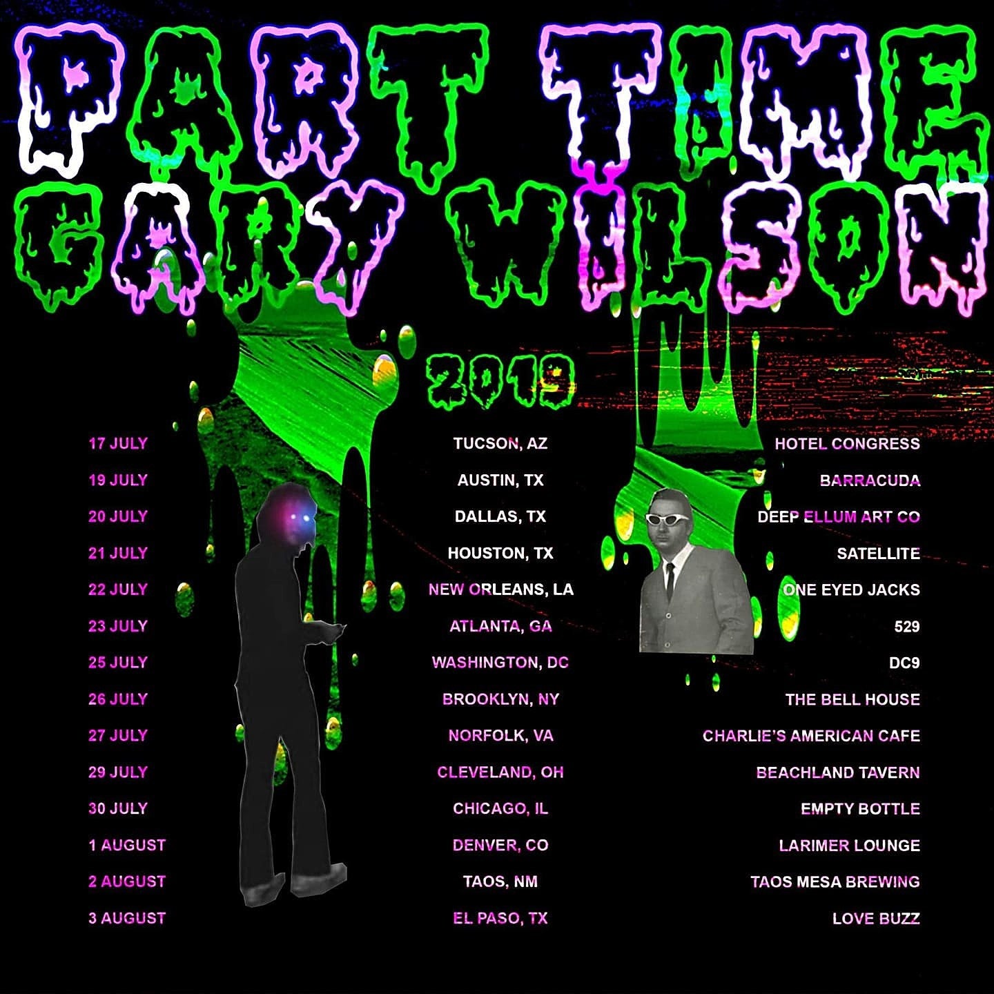 Part Time touring with Gary Wilson (who’s releasing an LP with R. Stevie Moore)