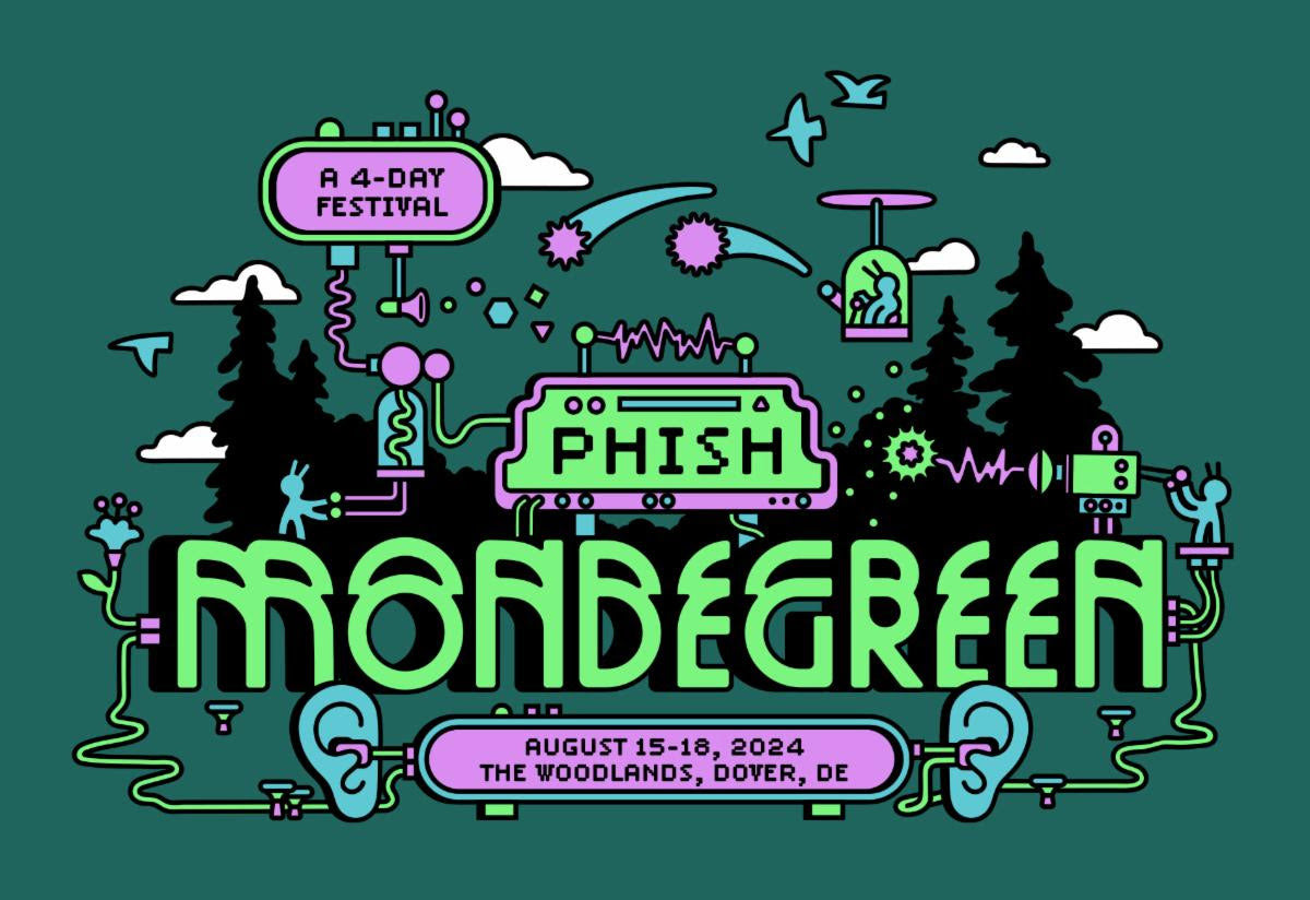 Phish detail 2024 camping festival Mondegreen