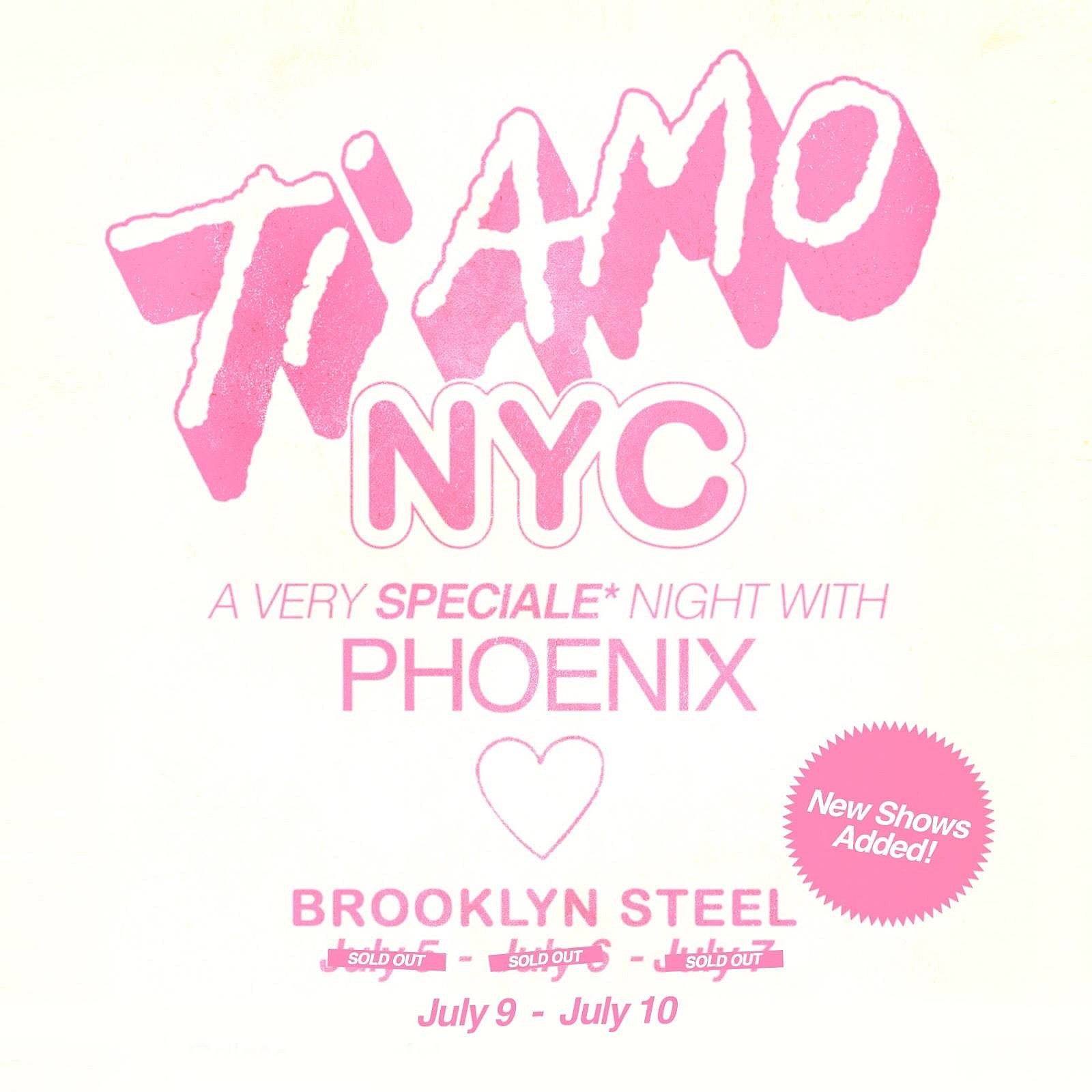 Phoenix add 2 more shows to Brooklyn Steel run (5 total)