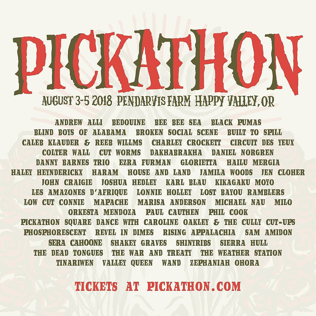 Pickathon 2018 lineup (Broken Social Scene, Built to Spill, Phosphorescent, more)
