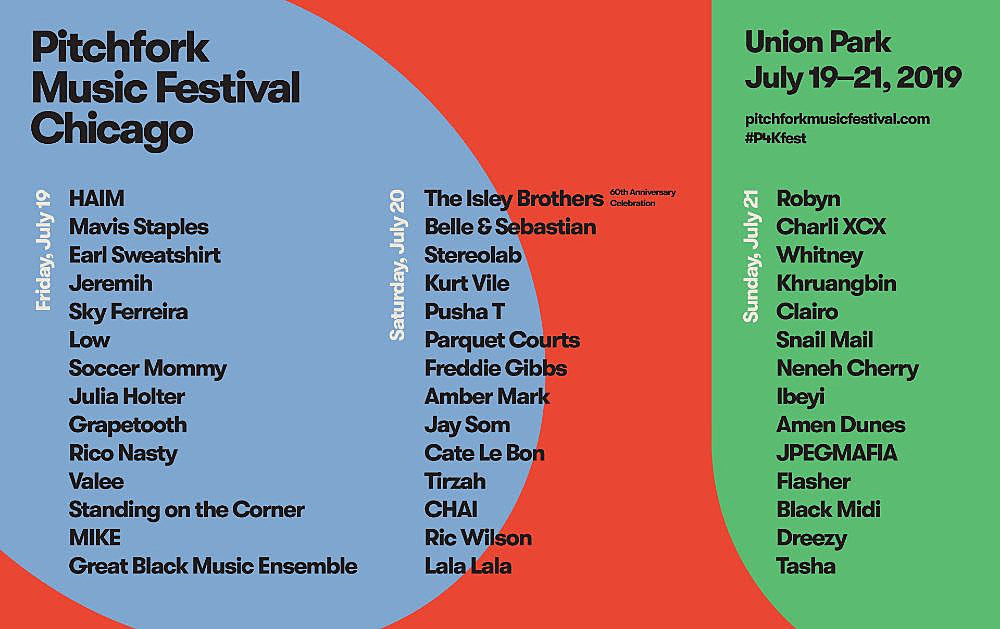 Pitchfork Fest 2019 lineup (Robyn, Isley Brothers, Stereolab, Belle & Sebastian, more)