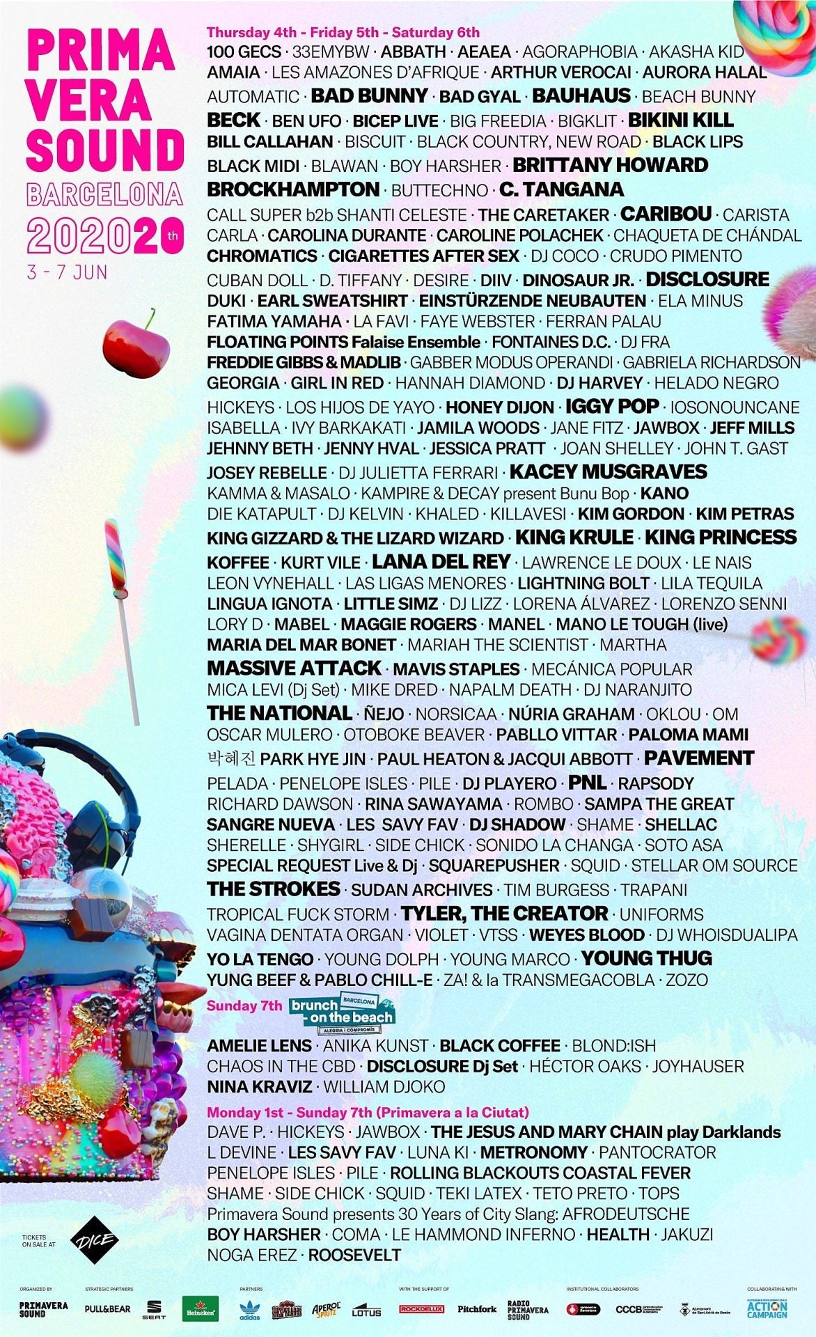 Primavera Sound 2020 Lineup: Pavement, Massive Attack, Bauhaus, The Strokes, more