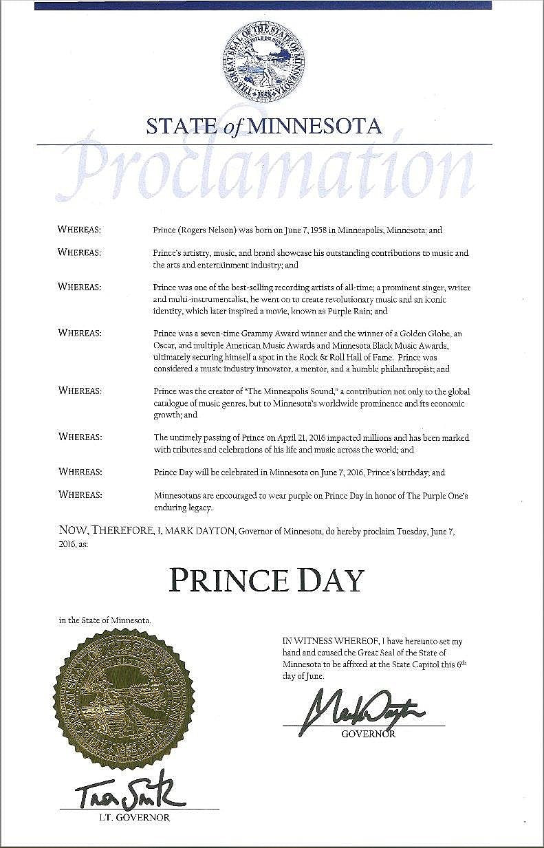 It’s Prince’s birthday and officially ‘Prince Day’ in Minnesota; Tidal adds 15 Prince LPs ++ other news