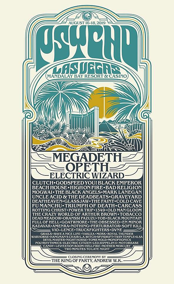 Psycho Las Vegas full lineup (Megadeth, Opeth, Mogwai, Vio-lence, HANL & more added)