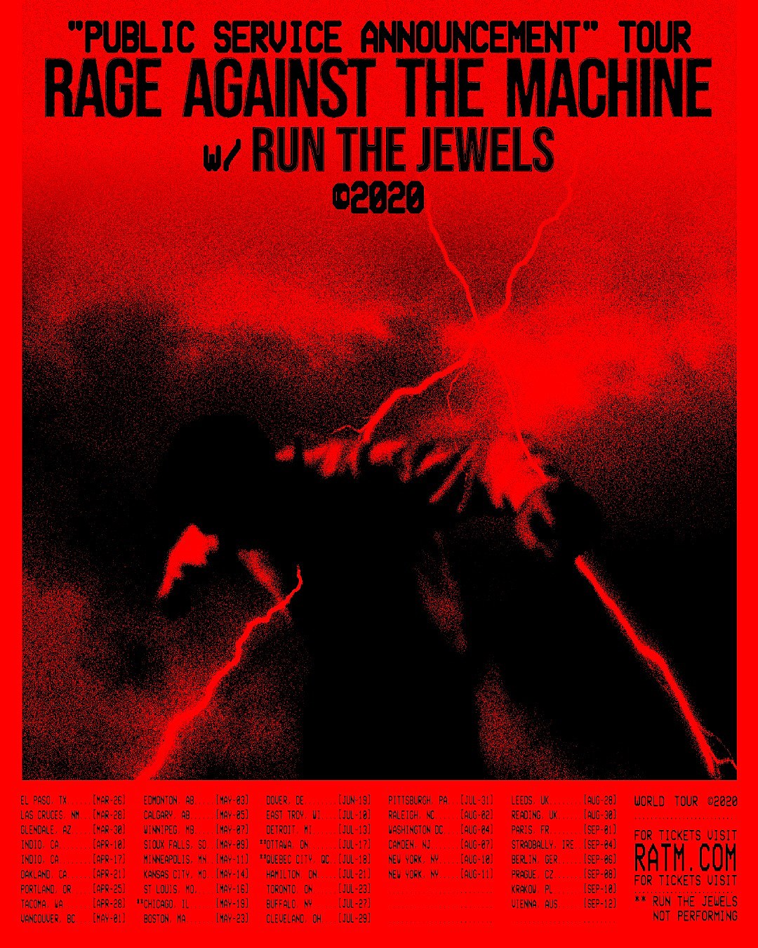tickets for Rage Against the Machine reunion tour with Run the Jewels on sale