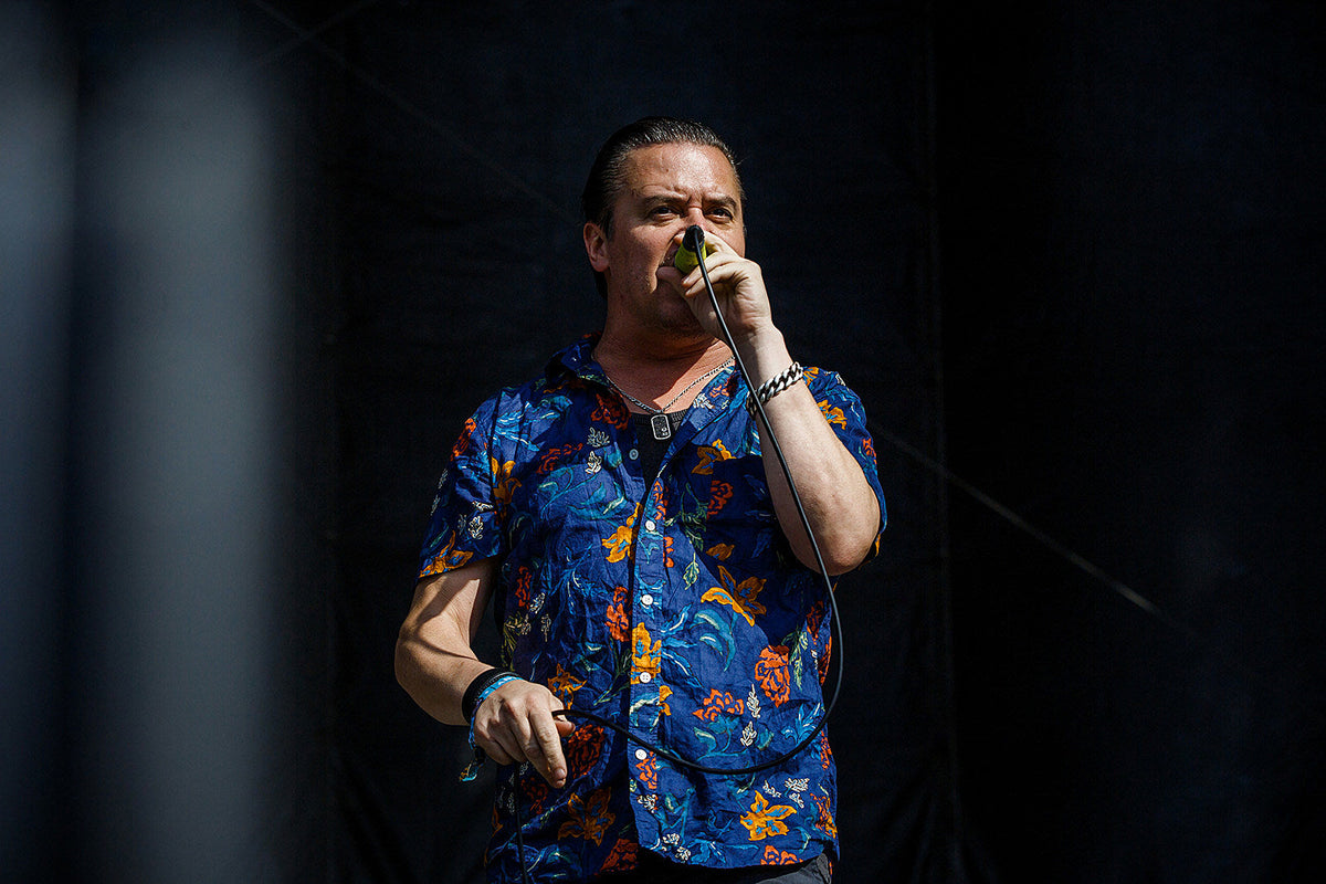 Mike Patton singing the National Anthem at NFL Playoff Game on Saturday