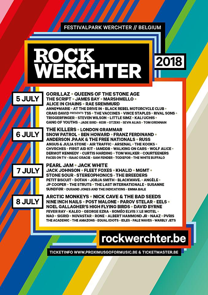 Rock Werchter 2018 lineup (Gorillaz, QOTSA, Jack White, Arctic Monkeys, more)