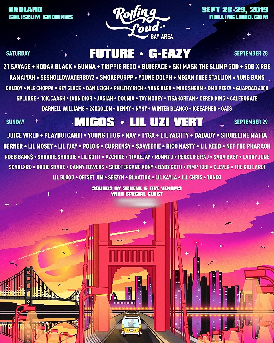Rolling Loud Bay Area 2019 lineup: Future, Migos, G-Eazy, Lil Uzi Vert, more