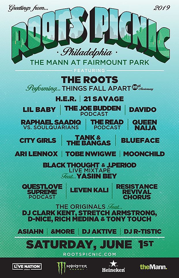 The Roots playing ‘Things Fall Apart’ at Roots Picnic 2019 (lineup)