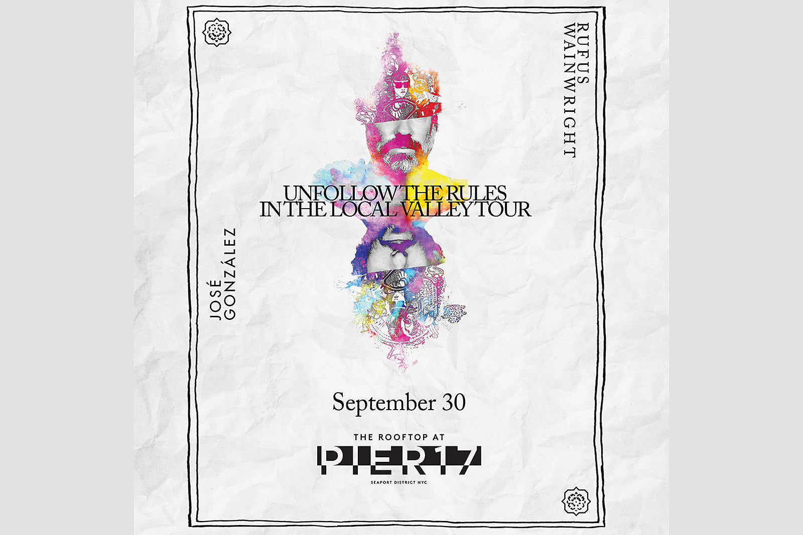 José González & Rufus Wainwright’s Pier 17 show in NYC on BV Presale (password here)
