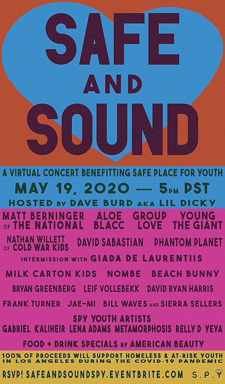 Matt Berninger, Frank Turner and more playing “Safe & Sound” livestream benefit