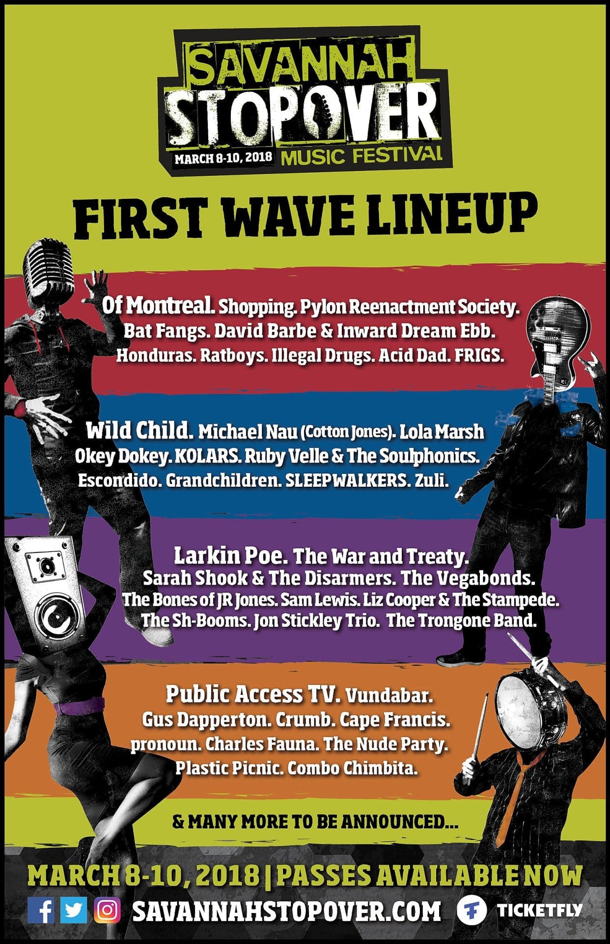Savannah Stopover initial 2018 lineup & tickets