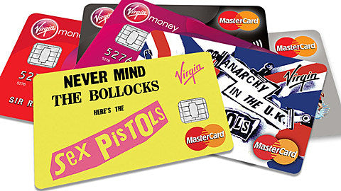 Sex Pistols imagery featured on a new line of credit cards