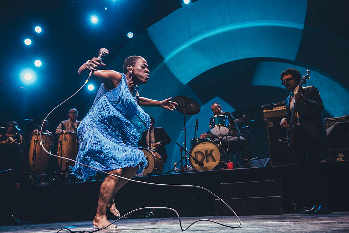 Sharon Jones and The Dap-Kings played the 2016 BRIC Celebrate Brooklyn! Festival kickoff show (pics)